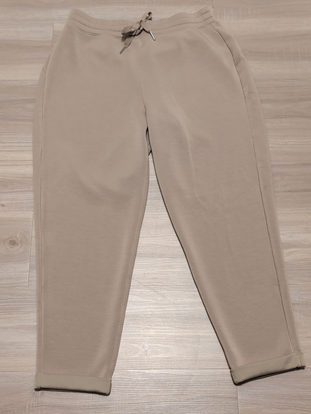SPANX- Size XL Drawstring Joggers in Taupe